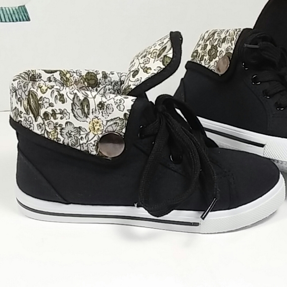 fold over high top sneakers